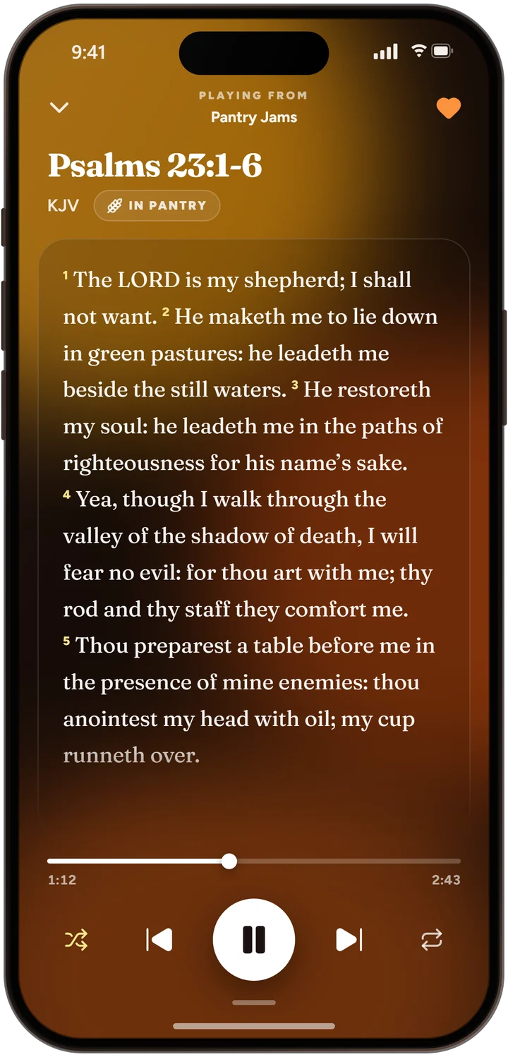 Memory Jams playing Psalm 23:1–6